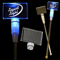 9" Blue Rectangle Light-Up Cocktail Stirrers